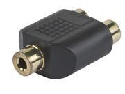Monoprice 3.5mm Stereo Jack to 2 RCA Jack Splitter Adapter Gold Plated