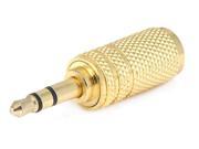 Monoprice Metal 3.5mm Stereo Plug to 3.5mm Stereo Jack Adapter Gold Plated