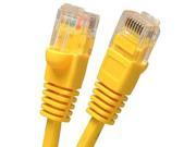 Arrowmounts 75 Ft Cat 5e Cat5e RJ45 Ethernet LAN Network Patch Cable Booted Snagless Yellow AM Cat5e 510YW