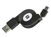 Monoprice USB 2.0 Retractable Cable A Male to Mini 5 Pin 2.5 Ft