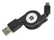 Monoprice USB 2.0 Retractable Cable A Male to Micro B Male 2.5 Ft