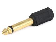 6.35mm 1 4 Inch Mono Plug to 3.5mm Mono Jack Adaptor Gold Plated 7136