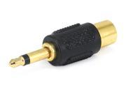 3.5mm Mono Plug to RCA Jack Adaptor Gold Plated 7146