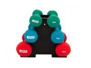 Maha Fitness Dumbbell Set With Stand 32 lbs. MF PV32