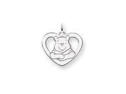 Disney s Winnie the Pooh Heart Charm in Sterling Silver