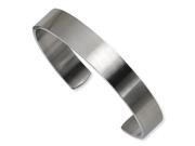 Stainless Steel Brushed Cuff Bangle