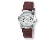 Men s Charles Hubert Dual Time Zone Leather Watch