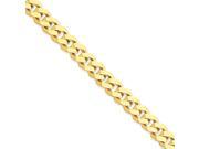 14K Yellow Gold 8mm Fancy Chain Link Bracelet 8 Inch