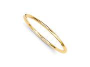 Children s 2.5mm Polished Slip on Bangle in 14K Yellow Gold