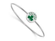 NBA Boston Celtics Enamel Bangle Bracelet in Sterling Silver 7 Inch