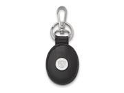NBA Brooklyn Nets Leather Key Chain with Sterling Silver
