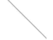 Sterling Silver 1mm Round Snake Chain Anklet 9 inch