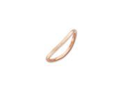1.5mm Stackable 14K Rose Gold Plated Silver Curved Smooth Band Size 5