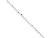 Sterling Silver Chain Anklet 9 inch