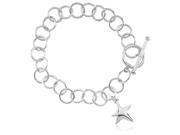 Starfish Toggle Bracelet in Silver