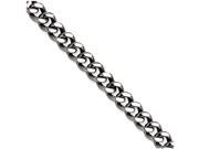 Stainless Steel Polished Curb Link 8.5 Inch Bracelet