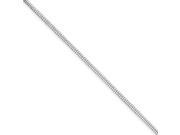 1.5mm Round Snake Chain Anklet in Sterling Silver 9 Inch