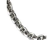 Stainless Steel Polished Cable Link Bracelet 9 Inch