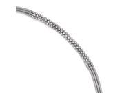 Three Strand Beaded Snake Chain Anklet in Sterling Silver 9 10 Inch