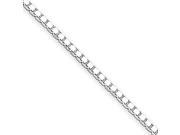 Sterling Silver 1.5mm Box Chain Anklet 9 inch