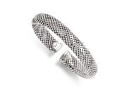 10mm Flexible Mesh Cuff Bracelet in Sterling Silver
