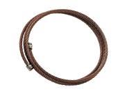 Stainless Steel Chocolate Cable Bracelet