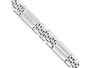 Stainless Steel and Diamond 8.75 Inch Bracelet