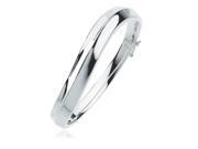 10mm High Polished Cuff Bracelet in Sterling Silver