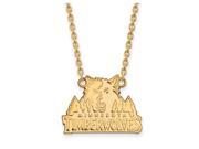 NBA Minnesota Timberwolves Lg Necklace in 14K Yellow Gold 18 In