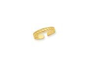 Toe Ring with Bead Design in 14k Yellow Gold