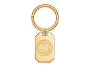 NBA Atlanta Hawks Key Chain in 18K Yellow Gold And Silver