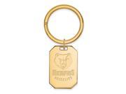 NBA Memphis Grizzlies Key Chain in 18K Yellow Gold And Silver