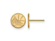 NBA Golden State Warriors X Small Post Earrings in 14K Yellow Gold