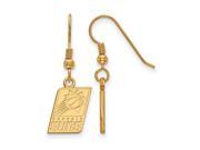 NBA Phoenix Suns Small Dangle Earrings in Yellow Gold Plated Silver