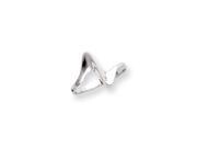 Polished Abstract Toe Ring in Sterling Silver