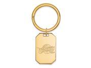 NBA Cleveland Cavs Key Chain in 18K Yellow Gold And Silver