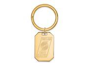 NBA Portland Trail Blazers Key Chain in 18K Yellow Gold And Silver
