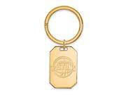 NBA Detroit Pistons Key Chain in 18K Yellow Gold And Silver