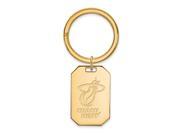 NBA Miami Heat Key Chain in 18K Yellow Gold And Silver
