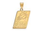 NBA Phoenix Suns Large Logo Pendant in 10K Yellow Gold