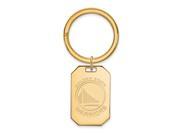 NBA Golden State Warriors Key Chain in 18K Yellow Gold And Silver