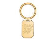 NBA Oklahoma City Thunder Key Chain in 18K Yellow Gold And Silver