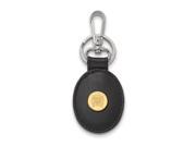 NBA Sacramento Kings Leather Key Chain with 18K Gold And Silver