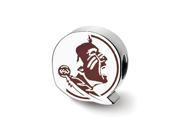 NCAA Sterling Silver Florida State U. Seminole Logo Enamel Bead Charm
