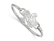 NCAA Sterling Silver University of Miami Hook Style Bangle 7 inch