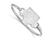 NCAA Sterling Silver Texas A M University Bangle 7 inch