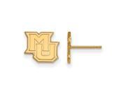 NCAA 14K Yellow Gold Marquette University XS Post Earrings