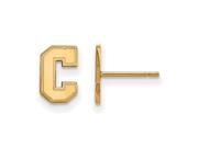 NCAA 18K Gold Plated Silver College of Charleston XS Post Earrings