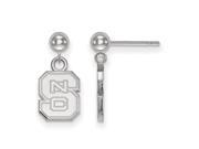NCAA Sterling Silver North Carolina State Dangle Earrings