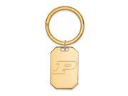 NCAA 18K Gold Plated Silver Purdue Logo Key Chain NCAA 18K Gold Plated Silver Purdue Logo Key Chain